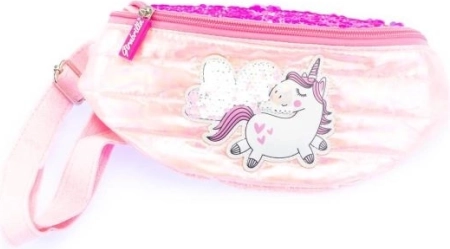 Sac banane GIRABRILLA rose avec licorne