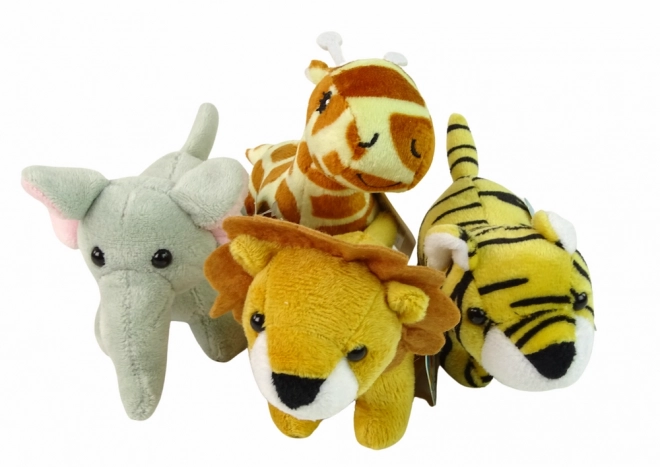 Mini animaux en peluche Safari, 4 modèles