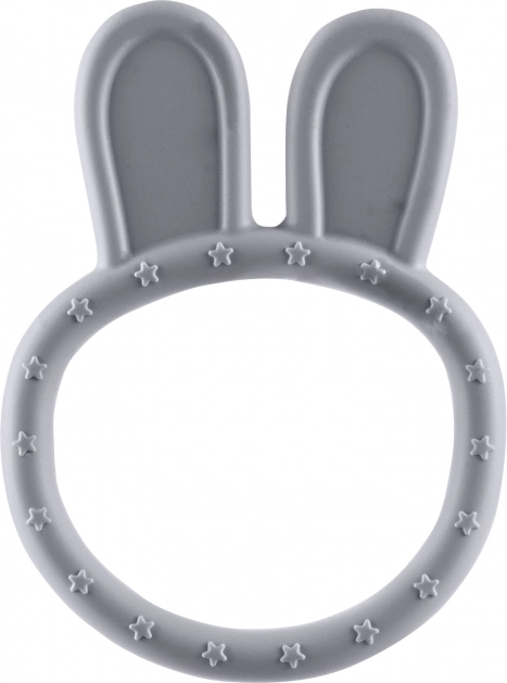 Anneau de dentition en silicone Rabbit, Dove Grey