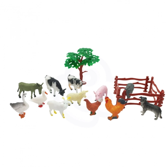 Woopie ensemble de figures d’animaux de la ferme 14 pièces