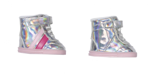 Chaussures de sport holographiques BABY born pour poupées 43 cm