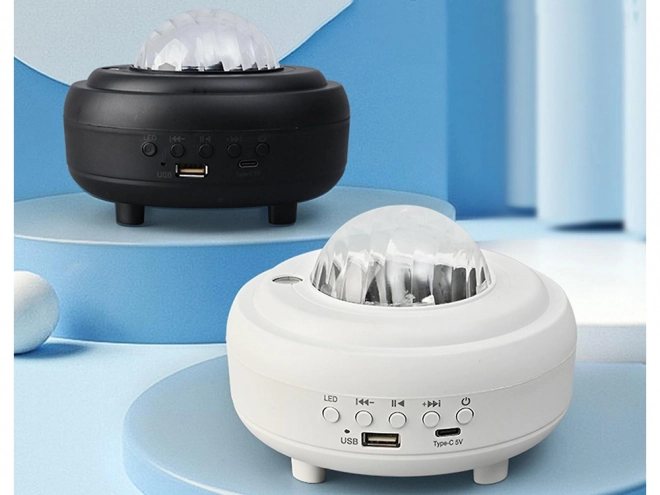 Projecteur d'éclairage nocturne aurora avec haut-parleur Bluetooth