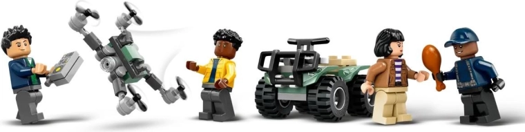 Drone, quad et quatre minifigurines pour le jeu d’action
