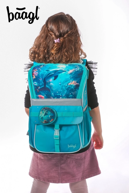 Ensemble d'affaires scolaires Baagl Zippy Dauphin