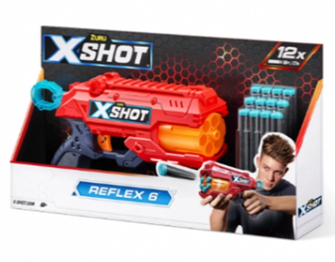 Pistolet X-Shot Reflex 6 (12 flèches)