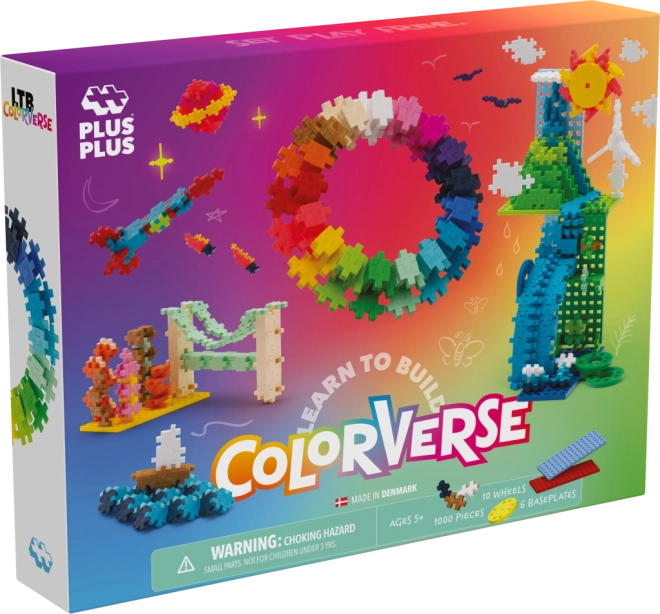 Plus-Plus Apprends à construire Super Set Arc-en-ciel