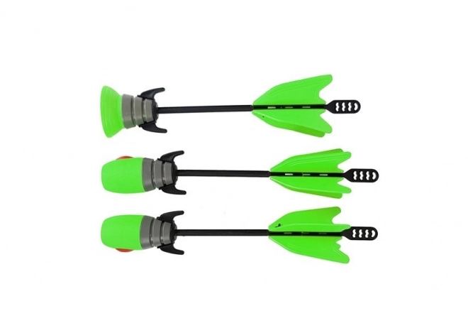 Ensemble arc et 3 flèches Vert Sportif 58 cm
