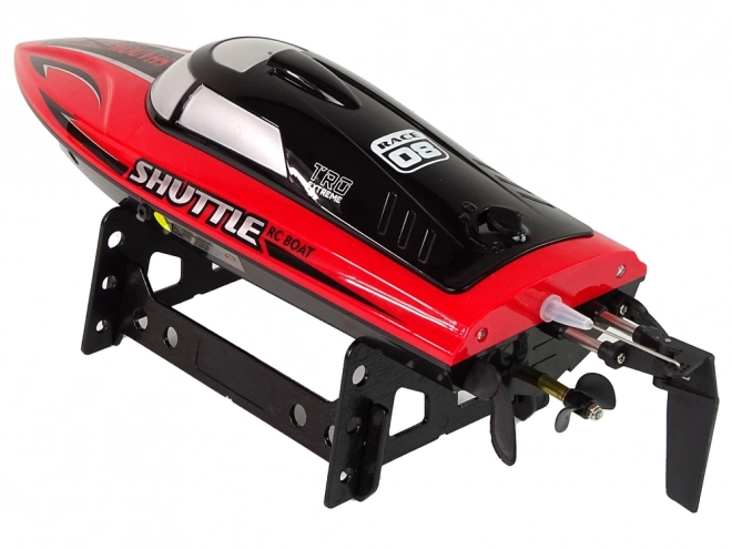 Bateau à Moteur R/C 2.4G Rouge 20-25 km/h