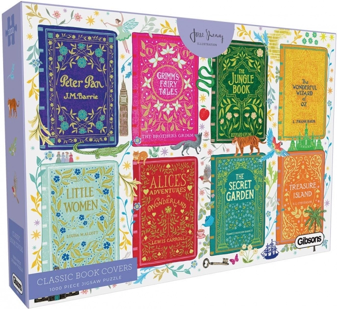 Puzzle Couvertures de Livres Classiques - 1000 pièces