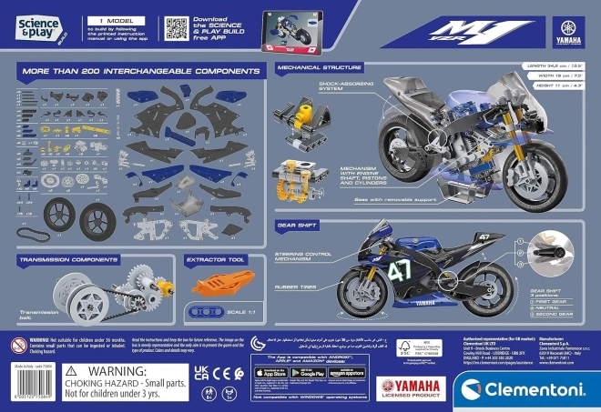 CLEMENTONI Science&Play Laboratoire mécanique Moto Yamaha