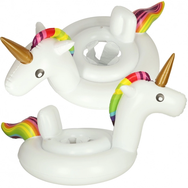 Bouée gonflable enfant avec licorne et siège 70 cm