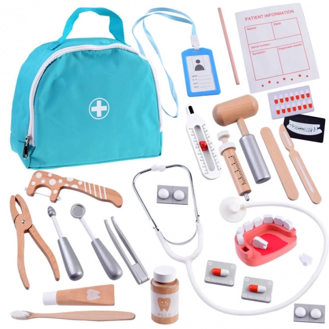 Ensemble en bois d'accessoires PETIT DENTISTE ZA4718