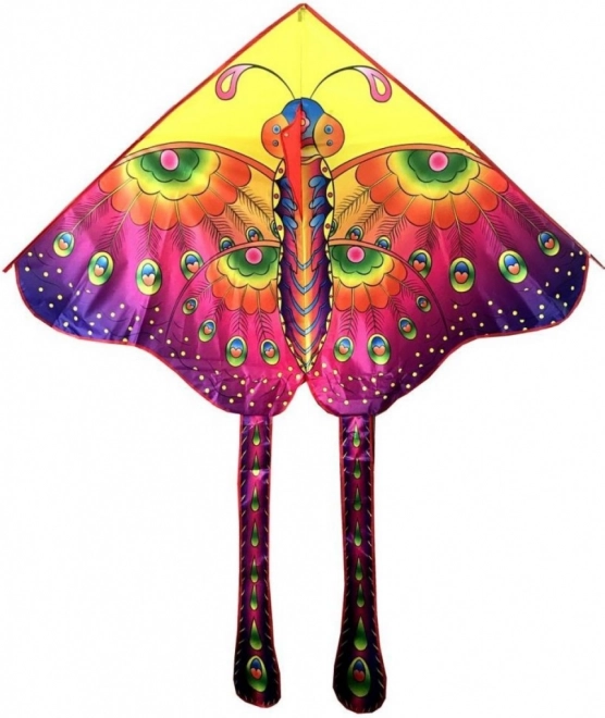 Cerf-volant volant avec motif de papillon - 145 x 80 cm