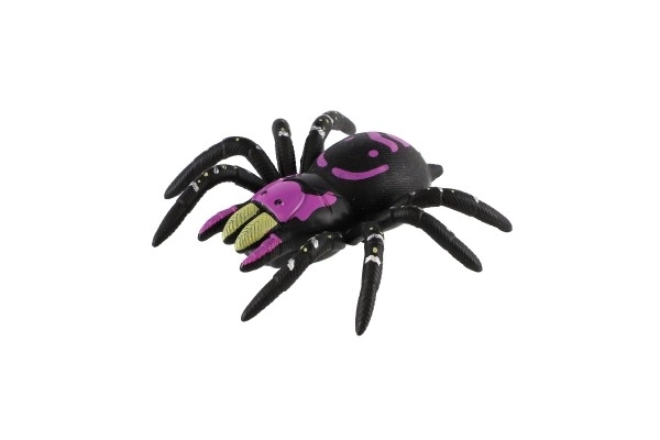 Araignée grimpante en plastique sur verre 8cm 3 couleurs sur carte