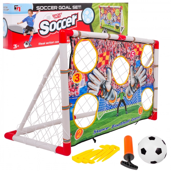 Méga cage de football avec cible