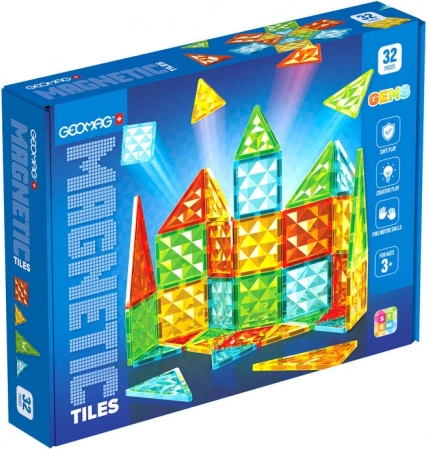 Geomag Gems 32 tuiles magnétiques