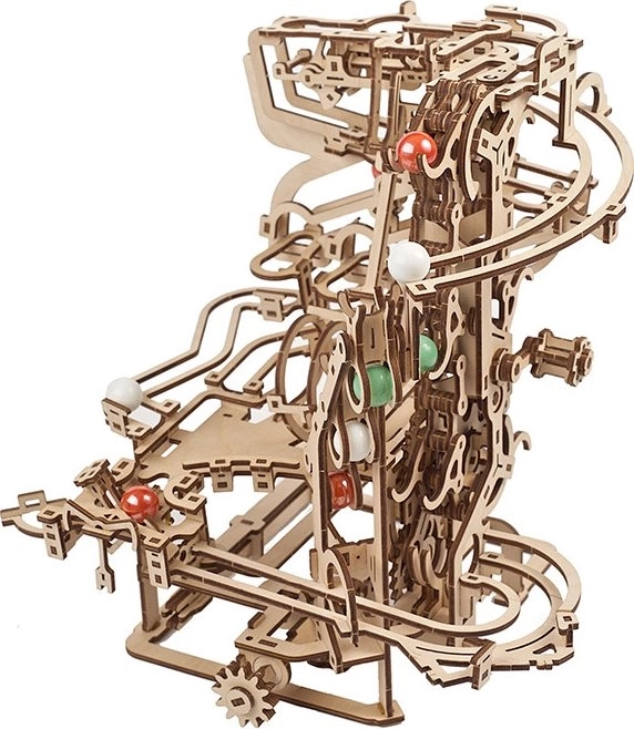 Ugears 3D puzzle mécanique en bois Circuit à billes Chaîne