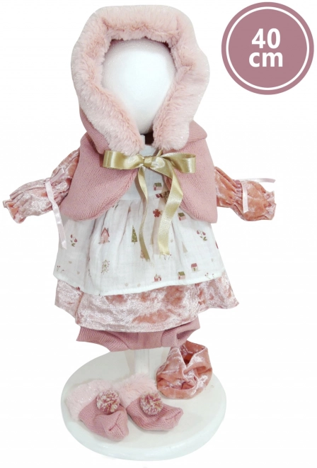 Llorens 540C CARLA - poupée réaliste avec corps en tissu doux - 40 cm