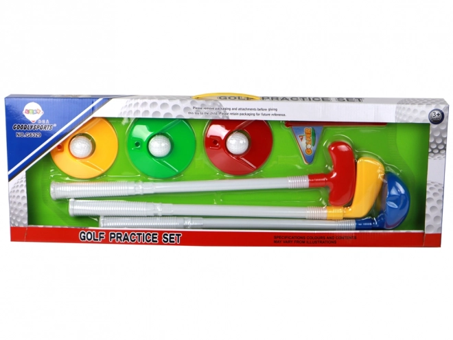 Mini ensemble de golf en plastique pour enfants ks12