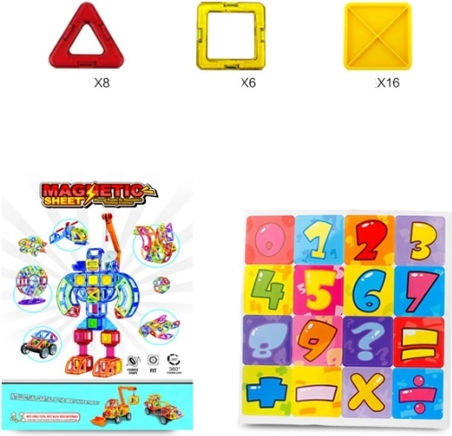 Jeu de construction magnétique 30 pièces
