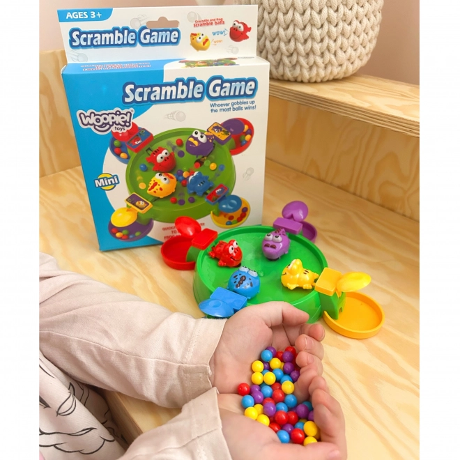 Jeu amusant de grenouilles joyeuses et crocodiles affamés