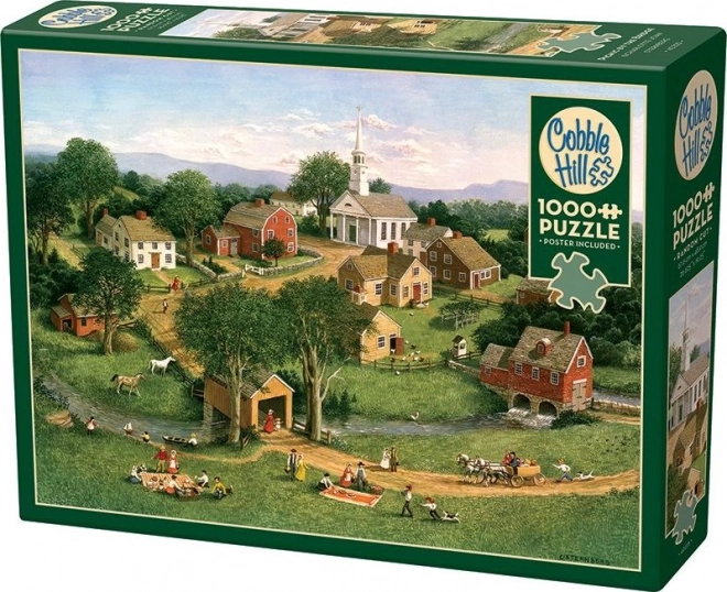 Puzzle Pique-nique au Pont 1000 Pièces de Cobble Hill