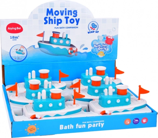 Bateau de bain flottant pour enfants avec fontaine d'eau