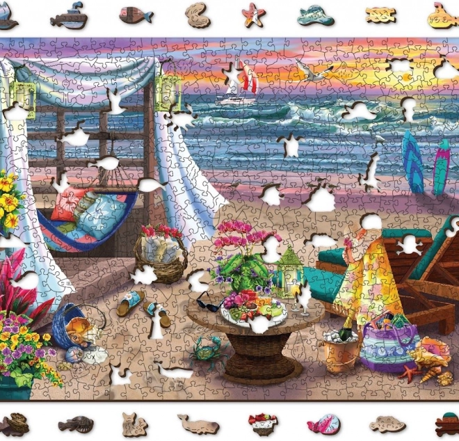 Puzzle en bois Été WOODEN CITY, 505 pièces