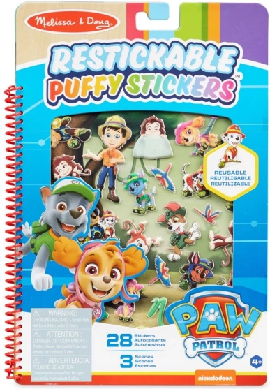 Autocollants 3D réutilisables PAW PATROL – jungle, MELISSA & DOUG