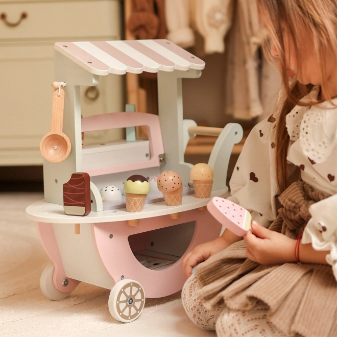 Charrette en bois avec glace WOOPIE Vert