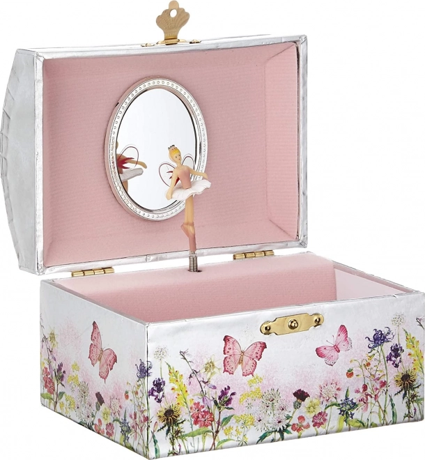GOKI Boîte à bijoux musicale Fée florale, mélodie : Le Lac des cygnes
