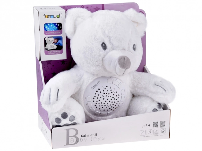 Ours en peluche avec mélodies et projecteur