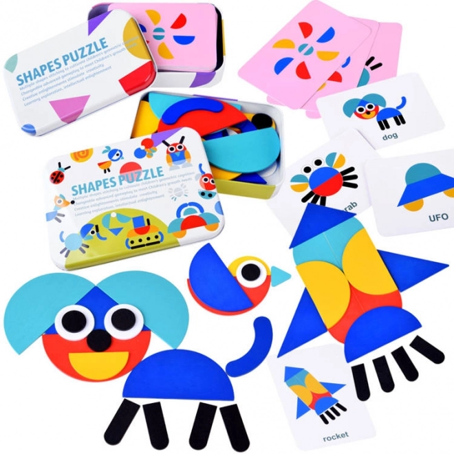 Puzzle en bois Montessori Tangram