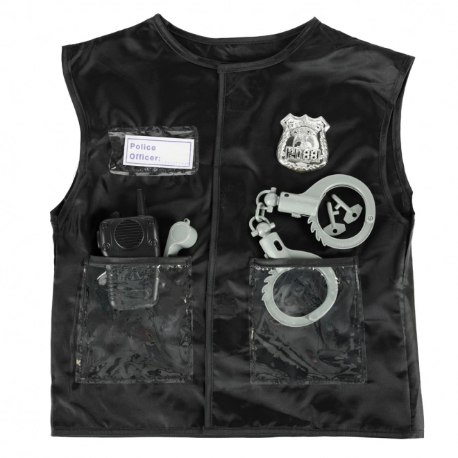 Costume de carnaval d'enfant policier 3-8 ans