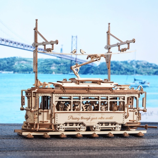 Puzzle mécanique en bois 3D RoboTime Tramway