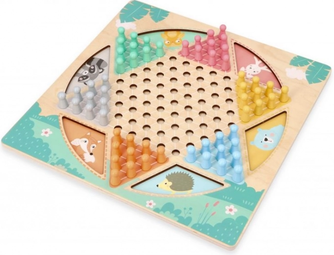 Deux jeux sur une seule planche en bois