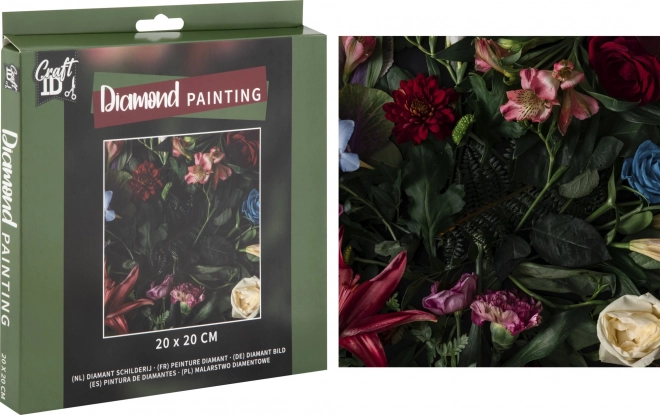 Peinture diamant Fleurs 20 × 20 cm