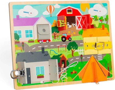 Planche d’activités motrices BIGJIGS TOYS pour les compétences du quotidien