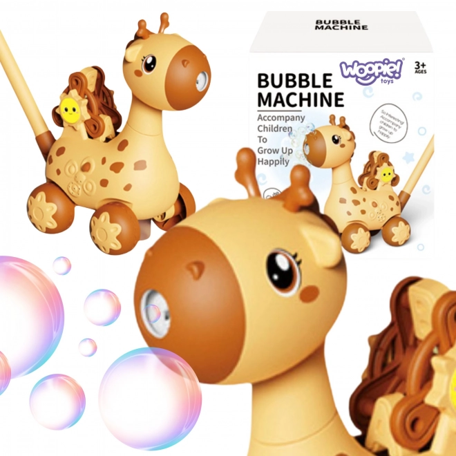 Girafe mobile 2 en 1 avec bulle de savon pour enfants