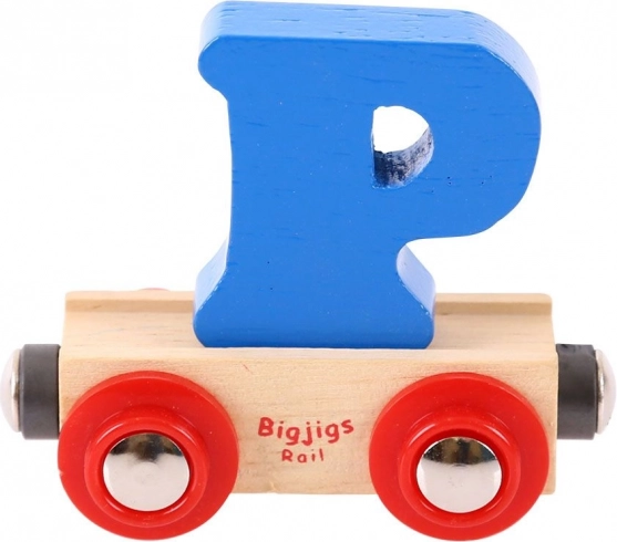 Wagon avec la lettre P Bigjigs Rail