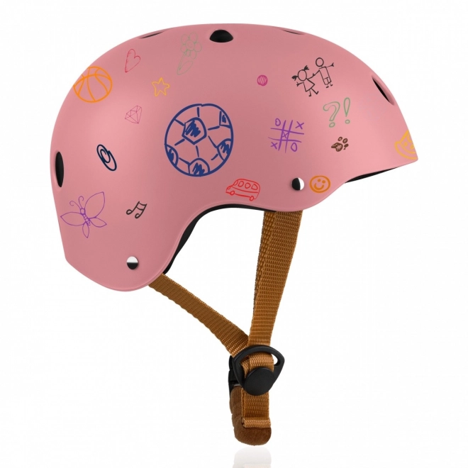 Casque d'enfant Lionelo Fleur Rose