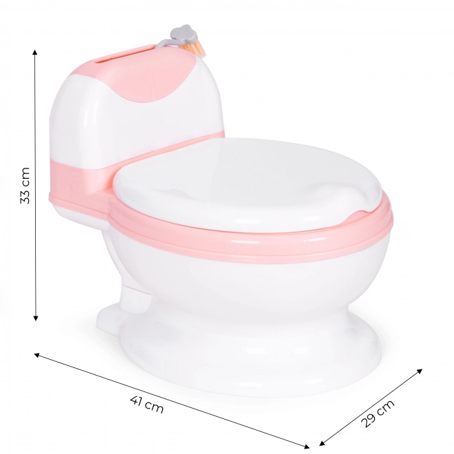 Pot de toilette avec insert amovible, siège de toilette pour enfants fermable et brosse ECOTOYS