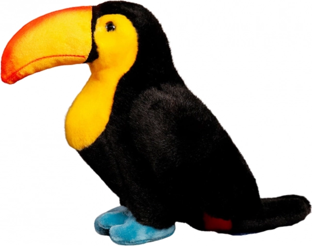 Jouet en peluche toucan 25 cm noir