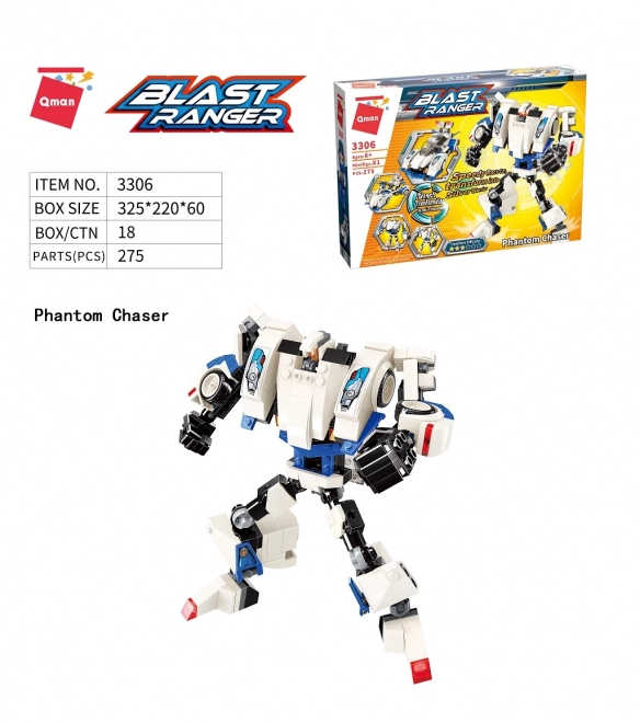 Qman Blast Ranger 3306 Phantom Chaser Jeu de construction
