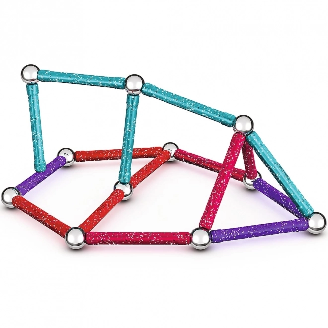 Jeu de construction magnétique GEOMAG Glitter 60 pièces