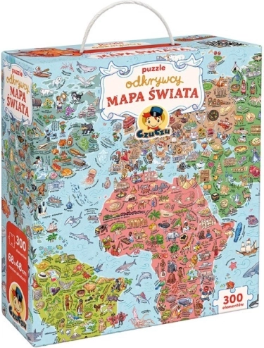 Puzzle des explorateurs – carte du monde 300 pièces