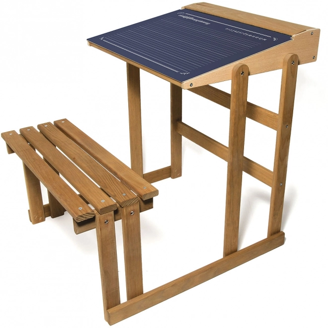 Vilac bureau en bois avec tableau double face
