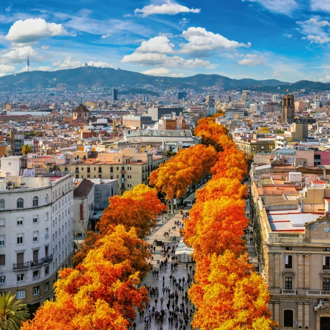 Calendrier mural Barcelone 2026, 30 x 30 cm