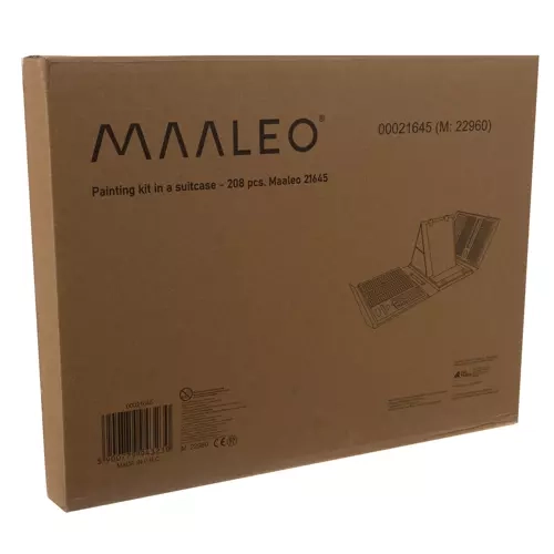 Ensemble de peinture dans une mallette - 208 pièces Maaleo 21645