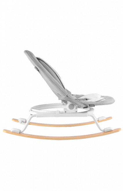 Chaise berçante pour enfants Rosa gris-blanc
